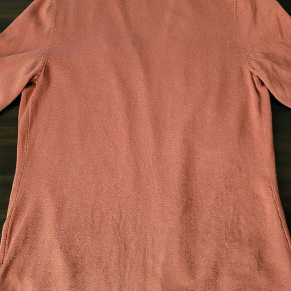ISAAC MIZRAHI LIVE Open Front Cardigan Pink/Brown/Orange Boho SZ Small Pockets - Picture 14 of 16